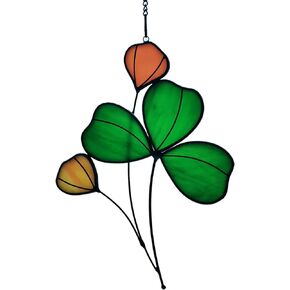 WeDcpcin Stained Glass Lotus Flower Window Hanging Sun Catcher Holiday Decoration Window Panels Birthday Gifts for mom,Woman and Friends (Pink)