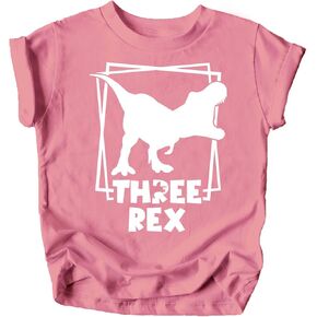 Three Rex Square T-Rex Dinosaur 3rd Birthday Shirts for Baby Toddler & Youth Boys & Girls in Saudi Arabia