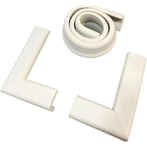 Cardinal Gates SPK Small Hearth Pad Kit - Fireplace Baby Proofing - Adhesive Backed Fireplace Bumpers for Babies - 4 Foot Roll of Padding & Two 6" x 9" Corners - Made in The USA - Brown
