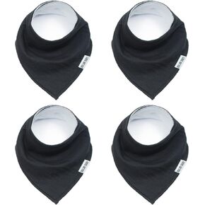Dollarbaby Bandana Drool Bibs 4 Pack Solid Color Baby Bibs for Boys, Girls, Unisex for Teething and Drooling in Saudi Arabia