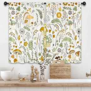 Christmas Cute Farmhouse Kitchen Curtain Valance 54W x 18L Inch Xmas Rustic Candy Cane Gingerbread Holiday Rod Pocket Short Cafe Small Window Treatment Drapes Decor in Kuwait