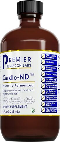 Premier Research Cardio-ND, Probiotic-Fermented Formula for Premier Cardiovascular Support, 8 FL OZ in Saudi Arabia