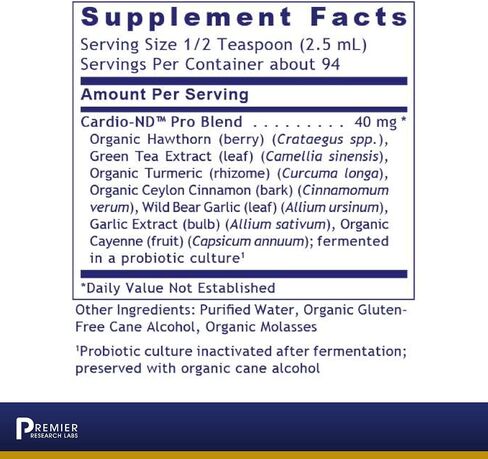 Premier Research Cardio-ND, Probiotic-Fermented Formula for Premier Cardiovascular Support, 8 FL OZ in Saudi Arabia