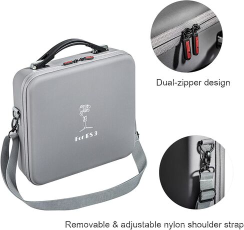 سابفوتو حقيبة حمل RS3 من دي جيه اي، حقيبة سفر محمولة باليد لملحقات مثبت جيمبال دي جيه اي RS3 مع حزام كتف قابل للتعديل in Kuwait