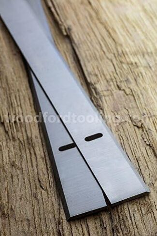 8 Inch HSS Slotted Planer Blades - Fits Charnwood W588 & Jet JJP-8BT / 707401 - Pack of 2 PCS in Saudi Arabia