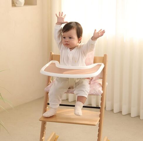 Gembebe Silicone Tray placemat Compatible with Stokke Tripp Trapp High Chair Tray (Caramel) in Saudi Arabia