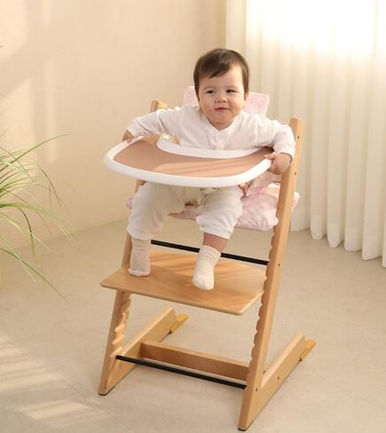 Gembebe Silicone Tray placemat Compatible with Stokke Tripp Trapp High Chair Tray (Caramel) in Saudi Arabia