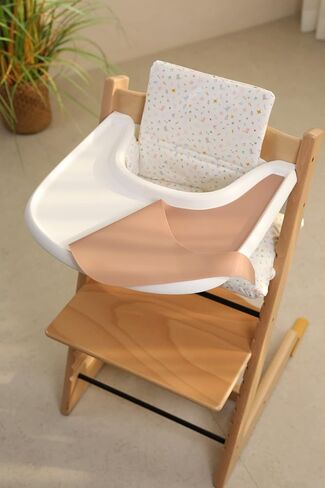 Gembebe Silicone Tray placemat Compatible with Stokke Tripp Trapp High Chair Tray (Caramel) in Saudi Arabia