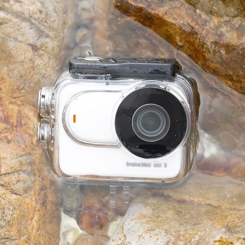 Dive Waterproof Protector Case for Insta360 GO3, 60M/196FT Underwater Protective Dive Housing Shell with Bracket Accessories for Insta360 GO 3 Action Camera in Kuwait