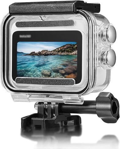 Dive Waterproof Protector Case for Insta360 GO3, 60M/196FT Underwater Protective Dive Housing Shell with Bracket Accessories for Insta360 GO 3 Action Camera in Kuwait