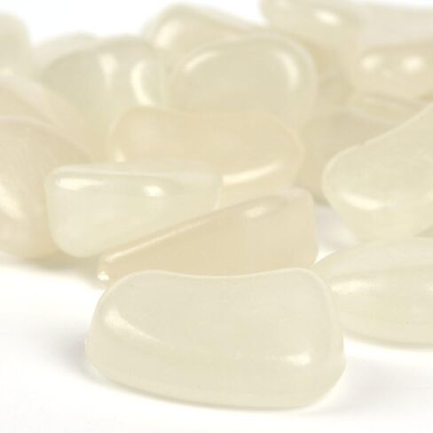 120 قطعة من حصى حوض السمك المتوهج في الظلام والصخور والحصى المتوهج والأحجار المضيئة لتزيين هدايا حديقة حوض السمك (أزرق) in Kuwait