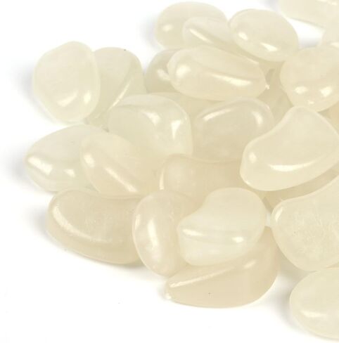 120 قطعة من حصى حوض السمك المتوهج في الظلام والصخور والحصى المتوهج والأحجار المضيئة لتزيين هدايا حديقة حوض السمك (أزرق) in Kuwait