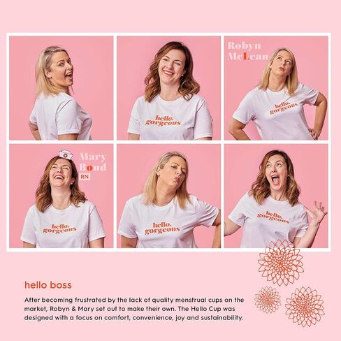 The Hello Cup Small / Medium Menstrual Cup, BPA Free, Reusable, Hypoallergenic, Recyclable, Medical Grade TPE, No Silicone, No Rubber, No Latex, Long Lasting, Smooth & Comfortable, S / M 1 ct. Black in Kuwait