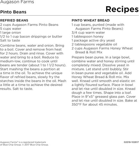 Augason Farms Pinto Beans 4 lbs 15 oz No. 10 Can in Kuwait