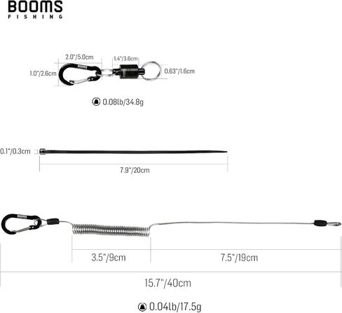 Booms Fishing MN2 حامل الإصدار الشبكي المغناطيسي لصيد الأسماك بالذبابة in Kuwait