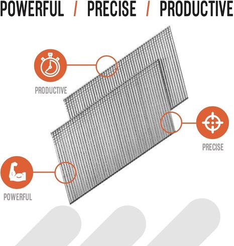Paslode, Finishing Nail, 650047, 20 Degree Angled Galvanized, 16 Gauge, 2,000 per Box, 2 inch in Kuwait
