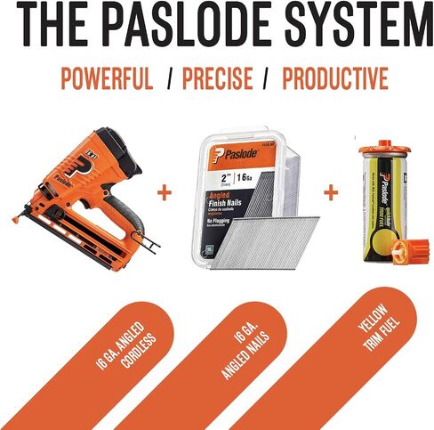 Paslode, Finishing Nail, 650047, 20 Degree Angled Galvanized, 16 Gauge, 2,000 per Box, 2 inch in Kuwait