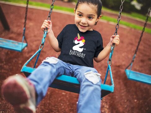 unicorn 2nd birthday outfits for toddler girls two year old 2 shirt girl second in Saudi Arabia