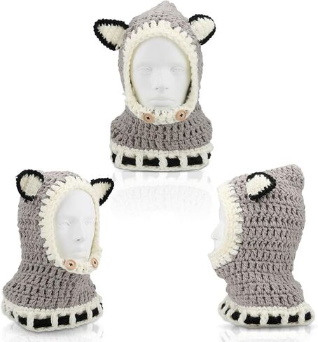 BicycleStore Kids Winter Hat, Girls Boys Knit Caps Scarf Hats in Kuwait