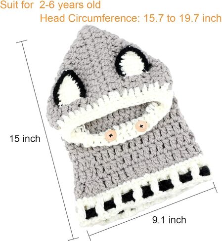 BicycleStore Kids Winter Hat, Girls Boys Knit Caps Scarf Hats in Kuwait