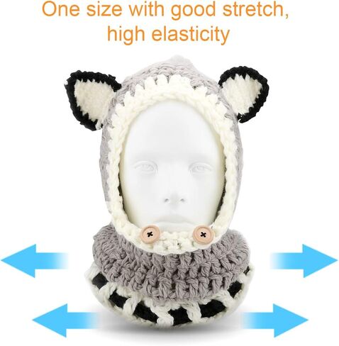 BicycleStore Kids Winter Hat, Girls Boys Knit Caps Scarf Hats in Kuwait