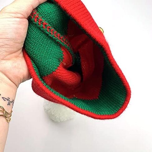 Utaly Kids Christmas-Elf-Hat Toddler Santa-Knitted-Hat for Children Baby 1-5 Years in Kuwait