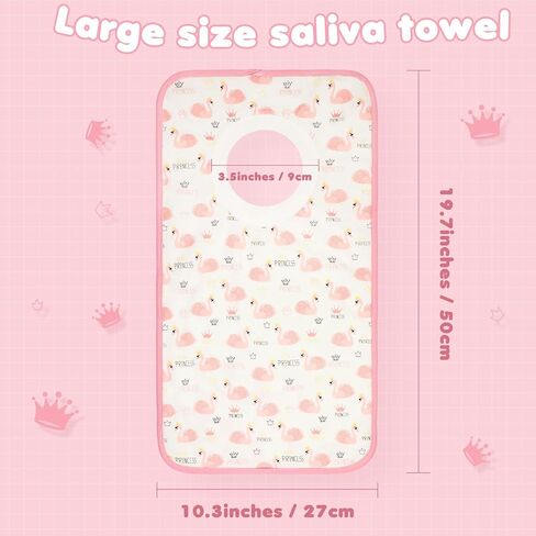 Newwiee 5 Pcs Pullover Toddler Bibs Full Coverage Baby Bibs Soft Absorbent Cotton Towel Bibs for Toddler Drooling Feeding in Kuwait