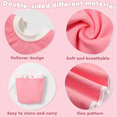 Newwiee 5 Pcs Pullover Toddler Bibs Full Coverage Baby Bibs Soft Absorbent Cotton Towel Bibs for Toddler Drooling Feeding in Kuwait