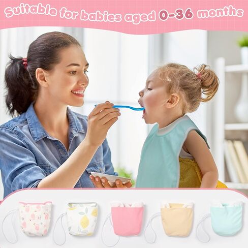 Newwiee 5 Pcs Pullover Toddler Bibs Full Coverage Baby Bibs Soft Absorbent Cotton Towel Bibs for Toddler Drooling Feeding in Kuwait