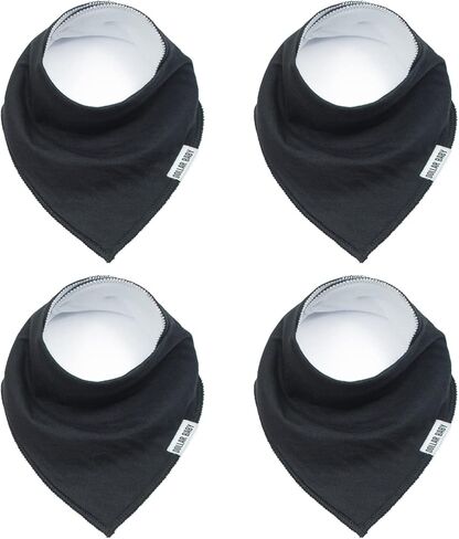 Dollarbaby Bandana Drool Bibs 4 Pack Solid Color Baby Bibs for Boys, Girls, Unisex for Teething and Drooling in Saudi Arabia