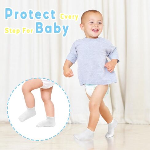 HYCLES 15 Pairs Toddler Socks, Kids Grip Socks for 6-12 Month 1-7 Years Non Slip Ankle Sock for Baby Boys Girls in Saudi Arabia