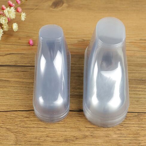 100Pcs Clear Plastic Baby Feet Display, Baby Booties Crochet Shoes Socks Showcase, Toddler Shoes Supports Shoe Forms Stand Holder for Store and Home Use, 50Pair, 8CM in Saudi Arabia