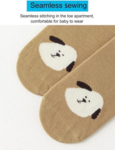 BEHELE Baby Toddler Non-skid Socks with Grips Anti Skid Slipper Cartoon Socks for Girls Boys Infant Newborn 5 Pairs in Saudi Arabia