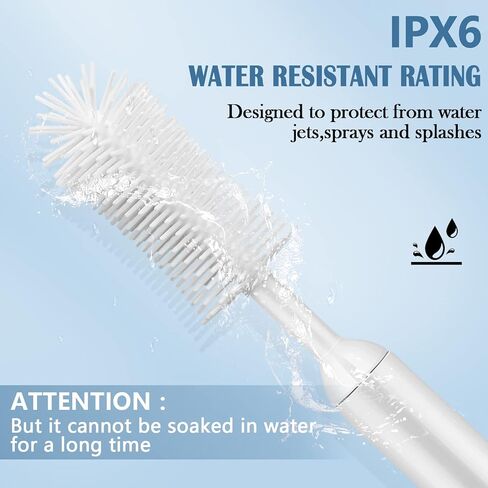 Electric Baby Bottle Brush Cleaner, Waterproof Baby Bottle Cleaner Brush Set, USB Rechargeable Baby Bottle Brushes for Cleaning, Silicone Travel Bottle Cleaner Kit for Baby Bottles, Pacifiers, Straws in Kuwait