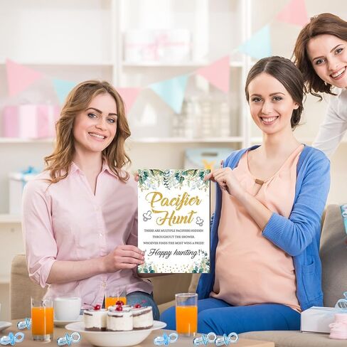 51 قطعة من ألعاب استحمام الطفل الرائعة من ثايل تتضمن علامة صيد مصاصة الطفل و50 لهاية أطفال من الأكريليك لهايات صغيرة لألعاب استحمام الطفل ومجموعات هدايا للكشف عن جنس الطفل (كرافت) in Kuwait