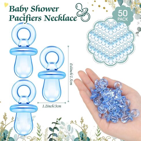 51 قطعة من ألعاب استحمام الطفل الرائعة من ثايل تتضمن علامة صيد مصاصة الطفل و50 لهاية أطفال من الأكريليك لهايات صغيرة لألعاب استحمام الطفل ومجموعات هدايا للكشف عن جنس الطفل (كرافت) in Kuwait