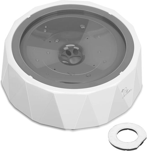 PETTOM Dog Water Bowl 50oz No Drip Slow Water Feeder Cat Bowl, Large Capacity Slow Drinking Dog Water Bowl Anti Splash Pet Water Dispenser Vehicle Carried Travel Slow Feeder Bowl for Dogs Cats in Kuwait