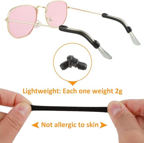 WLLHYF 6 Pairs Silicone Glasses Temple Tips Sleeve Holder Non-Slip Comfortable Glasses Ear Grippers Holder for Reading Glasses Sunglasses Glasses Arm Pads Accessories in Kuwait