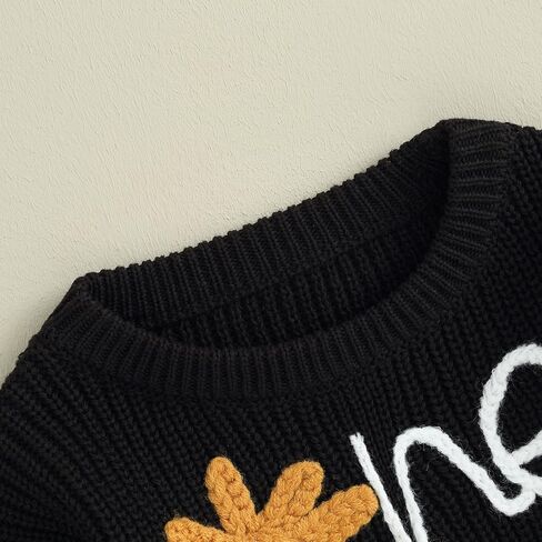 Karwuiio Toddler Baby Girl Boy Sweater Baby Knit Pullover Sweatshirt Infant Fall Winter Clothes in Kuwait