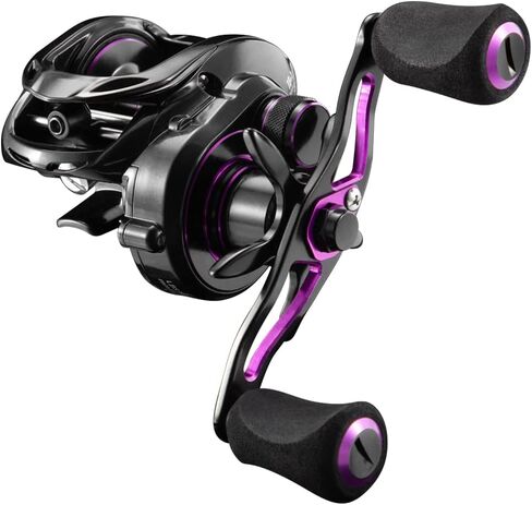 بكرة CONBROS Baitcasting، بكرة صيد Baitcaster، نظام فرامل مغناطيسي، سحب من ألياف الكربون 17.8 رطل، 10 +1 محامل كروية محمية من الفولاذ المقاوم للصدأ، نسبة تروس 7.3:1 in Kuwait