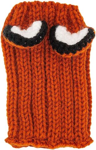 زي الثعلب من Zoo Snoods للكلاب - غطاء رأس دافئ بدون غطاء للأذن للحيوانات الأليفة، زي للكلاب مع آذان للشتاء والهالوين والكريسماس ورأس السنة الجديدة، أغطية أذن من الغزل الناعم (متوسط) in Kuwait