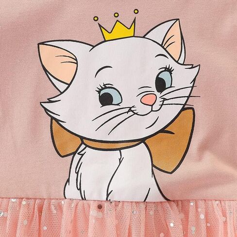 Amberetech Kids Girls Long Sleeve Dresses Casual Butterfly Striped Dresses in Kuwait