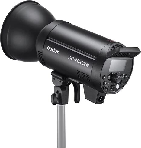 Godox DP400III-V DP400IIIV 400Ws Professional Studio Strobe Flash Light,GN87 0.1-1S Recycle Time,2.4G X System,Bowens Mount with 30W LED Modeling Lamp for Wedding,Portrait,Fashion,Product Photography in Saudi Arabia