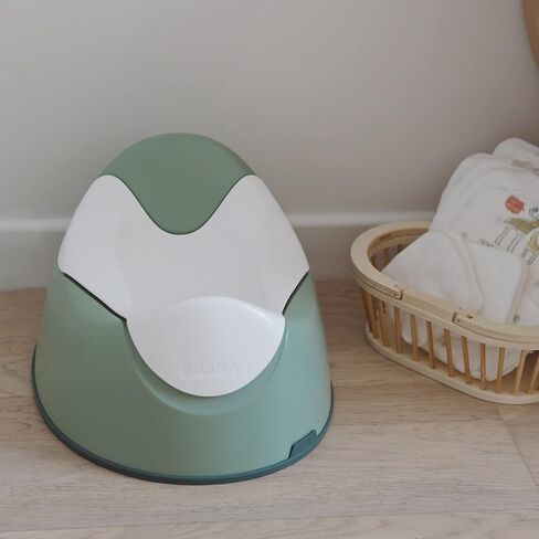 BEABA Ergonomic Training Potty, Provides Comfort and Support, Lightweight & Portable Potty for Potty Training, Potty Training Seat, Compact Toddler Potty (Sage) in Saudi Arabia