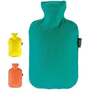 Velour Covered Hot Water Bottle (Assorted Colors) 2l hot water bottle by Fashy in Kuwait