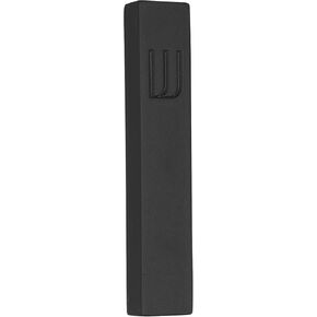 A&S Mezuzot Modern Concrete Mezuzah Case with Scroll, Easy Peel and Stick Mezuza (Black+ Engraved Shin, 7 Inches) in Kuwait