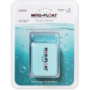 Mag-Float Large Plus + طحالب حوض السمك الأكريليك مع منظف مكشطة | Magfloat العائمة المغناطيسي خزان الأسماك المغناطيس تنظيف الغسيل طقم فُرش للماكياج للمياه العذبة المياه المالحة خزانات الشعاب البحرية in Kuwait