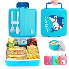 صندوق غداء ليهو كاسل بينتو للأطفال مع 4 حجرات، حاويات غداء سعة 1300 مل مع وعاء صلصة وملعقة وشوكة، متينة ومضادة للتسرب، وخالية من البيسفينول A ومواد آمنة للطعام (وردي ساطع) in Kuwait