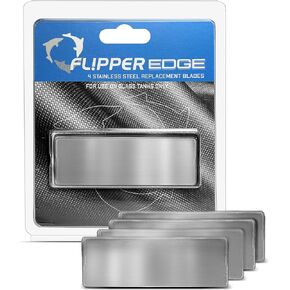 Flipper Edge Stainless Steel Blades - 4pk