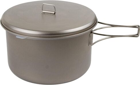 Snow Peak Titanium Cook & Save - Large Pot with Titanium & Plastic Lid - 2-Liter Capacity - 8.11 oz in Saudi Arabia